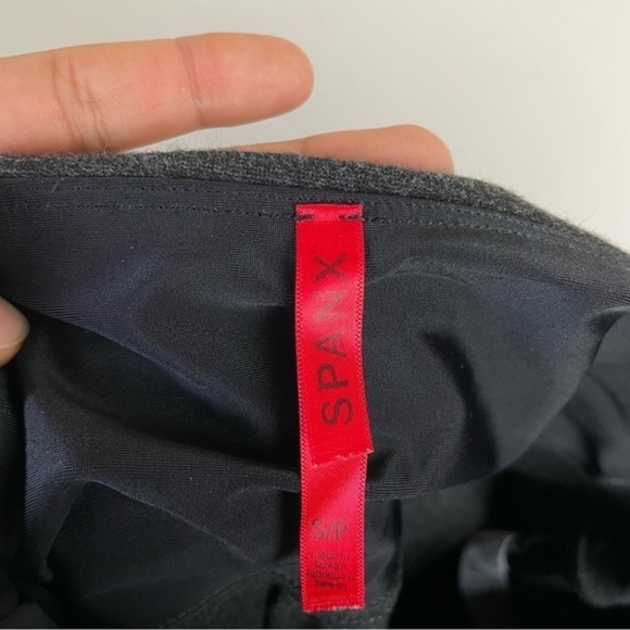 SPANX woman's Ready to Wow heathered charcoal‎ ponte leggings pants - Picture 5 of 7